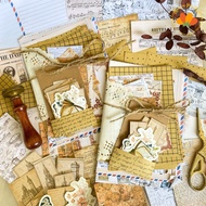 62+ pcs journal kit Scrapbook Journaling Jurnal Kit Journal Kit Vintage Diari Kertas Dekorasi