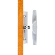 Wright Products Set Kait Pintu Teras Geser Kayu Yang Dipasang Di Permukaan, Kunci dan Pegangan Pengg