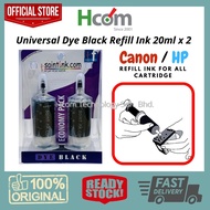 SaintInk Dye Black Universal Refill Ink Economy Pack for Canon / HP Cartridge ( PG-47 PG47 47 680 682 )