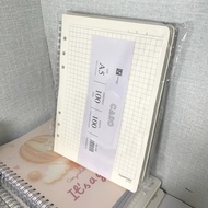 Refill paper binder 100GSM Caro B5 180 pages