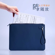 Source Manufacturer Leather File Bag Zipper Briefcase Student File Bag Tutorial Bag A4 File Bag