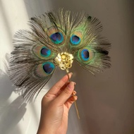 [Sparrow Peacock Fan] Hanfu Accessories Hanfu Accessories Fan