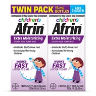 Afrin Childrens, Extra Moisturizing Stuffy Kids Nasal Spray Pump Mist, Up to 12 Hour Nasal Congestio