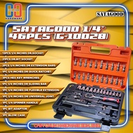 SATAGOOD 46PCS 1/4" DR.SCOKET WRENCH SET | G-10028 | RATCHET WRENCH SOCKET SET