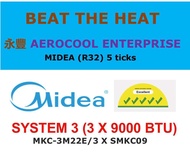 AIRCON sales promotion Midea 5 ticks system 3