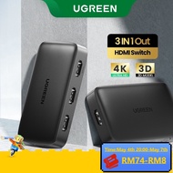 UGREEN HDMI Switch for Xiaomi Mi Box 3 In 1 Out HDMI Switcher 4K/30Hz for TV box PS4 Switch HDMI 4K 