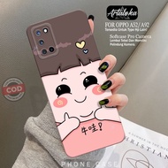 Softcase hp OPPO A92/A52 Fashion Case Cartoon Case OPPO A92/A52 Silicone TPU Pro Camera Casing OPPO 