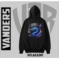Vanders Zodiac AQUARIUS Black Hoodie Jumper Thick Fleece Material 280 Grammage Smooth Material ML XL