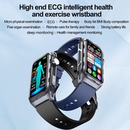 2025 New Pulse Physiotherapy Smart Watch Men CES Sleep Aid ECG Blood Lipids Uric Acid Always Show HD