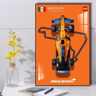 Wall Photo Frame McLaren F1 Wall Display Frame Building Block Car Background Board Display Stand Han