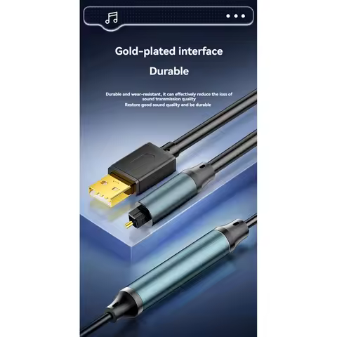B29C-USB To Optical Audio Converter USB To Optical SPDIF Audio Converter For Speaker, TV, Computer A