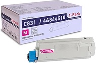 SLIKIA 1 Pack Magenta 44844510 Compatible C831 Toner Cartridge, Replacement for OKI C831 (44844510)