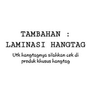 [Additional Lamination] additional lamination for hangtags 250pcs