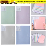 CHICORO 1Pcs A3 Document Bag, Student Stationery 20/30/40 Pages A3 Paper File Folder, Plastic Pictur