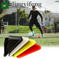 DINGYIFENG 5PCS Football Triangle Logo Plate, Obstacle Marker Soccer Ball Training Disc, Speed Train