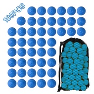 50/100Pcs PU Toy Gun Bullet Soft Balls for Rival Nerf Series Toy Gun Foam Apollo Ammo Blue Bullets Outdoor Practice Kids Gift