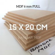 MDF 6mm 15 x 20cm MDF Board/ 6mm FULL