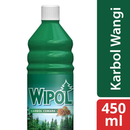 Wipol Pembersih Lantai Karbol Cemara Botol 450Ml