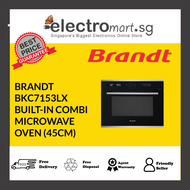 BRANDT BKC7153LX BUILT-IN COMBI MICROWAVE OVEN (45CM)