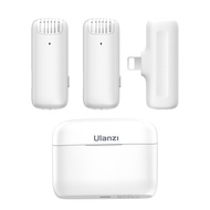 [topk1] Ulanzi J12 Wireless Microphone System with 1 Receiver & 2 Microphones 20M Transmission Range