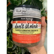 Curling hair Gel FOR curly, curled, wavy hairG Aunt Jackie's Flaxseed Recipes Don't Shrink 426GR