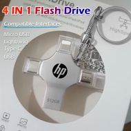 Hewlett-Packard HP Falsh Driver 256GB 512GB Pen 4 in 1 USB 3.0 128GB 32GB 64GB 1TB Photo Stick lightning/usb c Flash Drive for iPad Pro Samsung for iPhone 14 pro max 13 12 11 xs