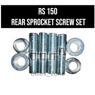 RS150 RS 150 RSX RSX150 REAR SPROCKET SCREW SET BELAKANG SPROCKET SCREW SPROKET SCREW SET BELAKANG S
