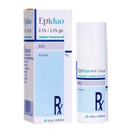 Epiduo Gel 15g Adapalen & Benzoyl for Acne Treatment Gel, Pimples, Jerawat