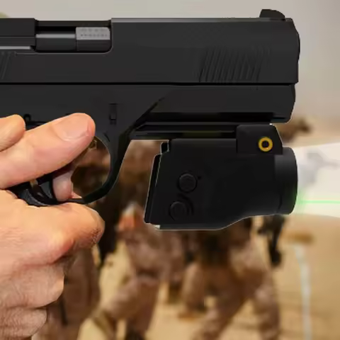 Weapon Gun Light Red Green Dot Laser Sight Pointer Combo LED Flashlight Airsoft Pistol Glock 17 19 C