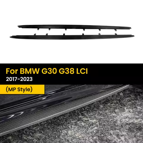 Real Dry Carbon Fiber Side Skirts for BMW G30 G31 F90/F90 LCI MP Style 2017-2023 2Pcs/Set