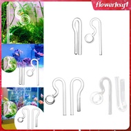 [Flowerhxy1] Aquarium Glass Lily Pipe Inflow Outflow Easy Installation Tank Filter