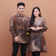 Couple Baju Batik Kemeja Tunik Kancing New Motif Garuda Terbaru / Tunik / Atasan wanita / Dress /gam