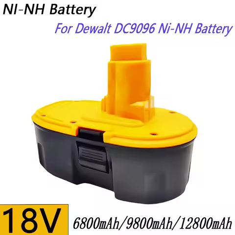 100% Original 18V 12800mAh Ni-MH Power Tool for Dewalt lpega DC9096 DE9039 DE9095 DW9098 DE9503 DW90