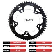 Halloween Prowheel 130 BCD Chainring Ultralight Road Bike Chainwheel 39T 53T Double Speed Bicycle Ch