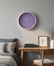 (Stock Clearance)Home Decorative 10 inch Wall Clock Ticking Jam Dinding Wall Clock Elegant Design 24