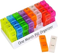 Deke Monthly pill organizer box. 32 compartments/boxes AM-PM daily pill organizer/each day.Pillbox m