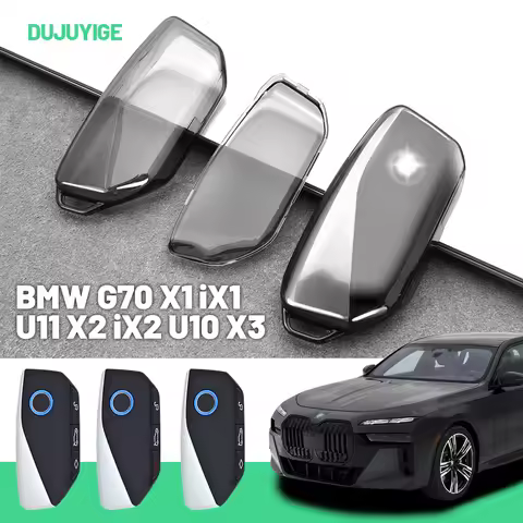Clear TPU Car Key Case For BMW G70 X1 iX1 U11 X2 iX2 U10 X3 G45 X5 G05 X6 G06 Key Fob Cover Protecto