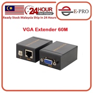 VGA Extender 60M Over RJ45 Cat6 60M Ethernet LAN RJ45 Cable 60M Adapter VGA Network Signal Extender 