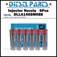 6Pcs Diesel Fuel Injector Nozzle Tips 105025-0880 6211123520 DLLA140SM088 for Komatsu D155A-3 D155A-