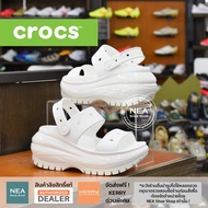 [ลิขสิทธิ์แท้] CROCS Mega Crush Sandals ฮิตสุด รองเท้า ครอคส์ ผู้หญิง พื้นหนา 6.8ซม.