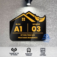 Aesthetic Acrylic House Numbers Custom Stick-Onbebass | Acrylic House Address Number Plate D17 House