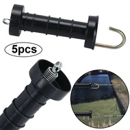 【Ilisland】5 Pcs Electric Fence Shock Insulated Fence Plastic Gate Handle Farm Horse Husbandry Heavy 