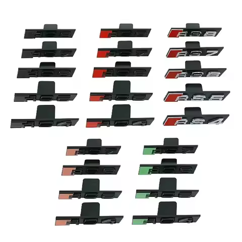 For Audi Sline RS3 RS4 RS5 RS6 RS7 RS8 A3 A1 A4 B8 B7 A6 C7 A5 A7 A8 B9 B6 C6 Q2 Q3 Q5 ABS Car Front