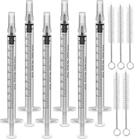 1ml Syringe Without Needle, 12 Pack 1cc Syringes with Cap for liquid,Pet Feeding,Scientific Labs,Dis