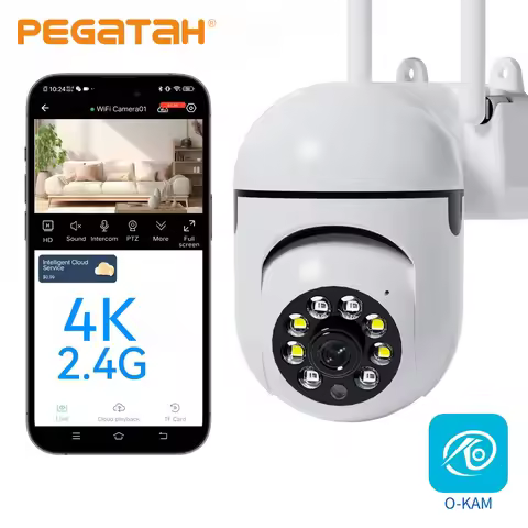 1-6PCS 2.4G 4K Camera Wifi Video Surveillance IP Indoor Security Protection Monitor 5X Zoom Home Wir