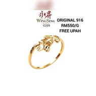 Cincin Original Emas 916 Wing Sing