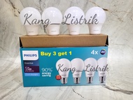 Lampu LED Paket PHILIPS Essential 5W Beli 3 Gratis 1