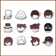 ST3 Detective Conan Enamel Brooch Badges Anime Cute Lapel Pins Ran Kaito Kiddo Jewelry Accessories G