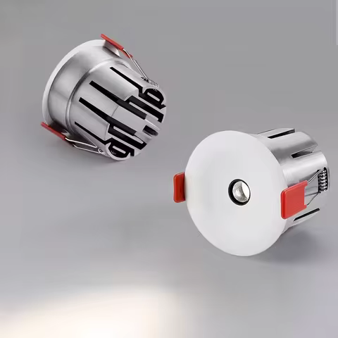 LED spotlights embedded in living room anti-glare small hole arc/no main light microhole light 110V/