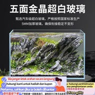 Get ST-ΨChudichao White Glass Fish Tank Living Room Small Desktop Turtle Jar Landscape Ecological Po